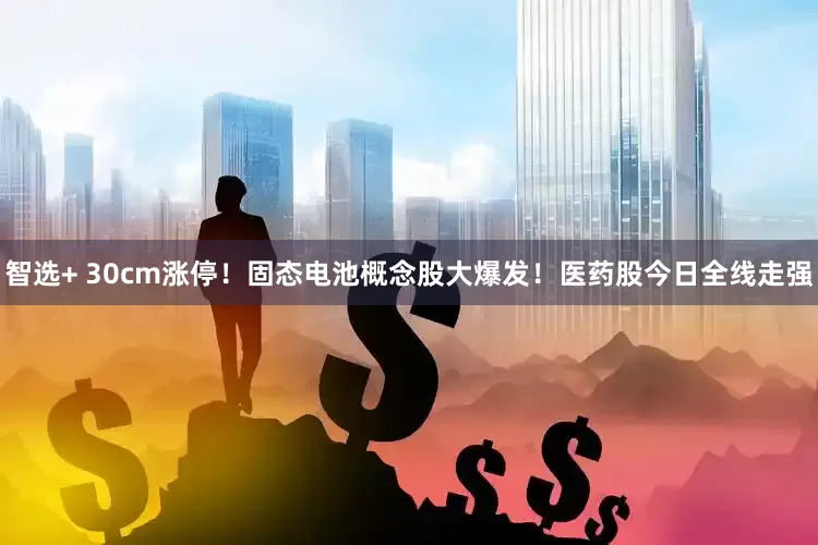 智选+ 30cm涨停！固态电池概念股大爆发！医药股今日全线走强