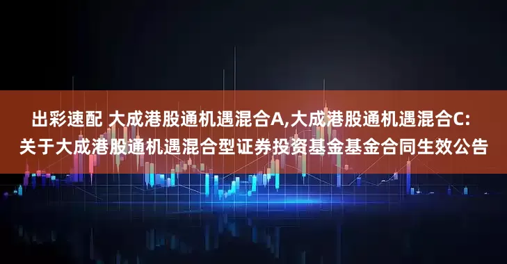 出彩速配 大成港股通机遇混合A,大成港股通机遇混合C: 关于大成港股通机遇混合型证券投资基金基金合同生效公告